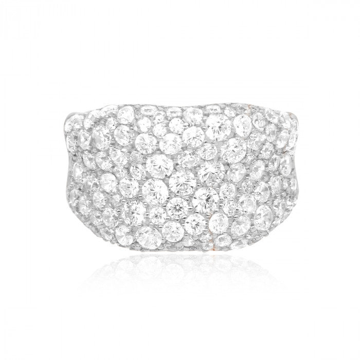 ANELLO A FASCIA PAVÉ