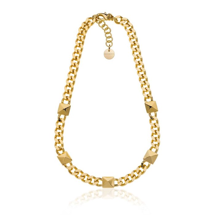 Gold Curb Chain Necklace