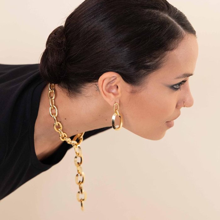 Rigid bracelet with triangular tube