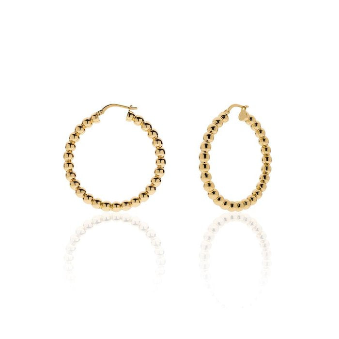 Ball Hoop Earrings