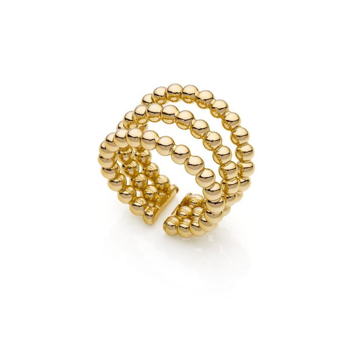 Three-strand open ring