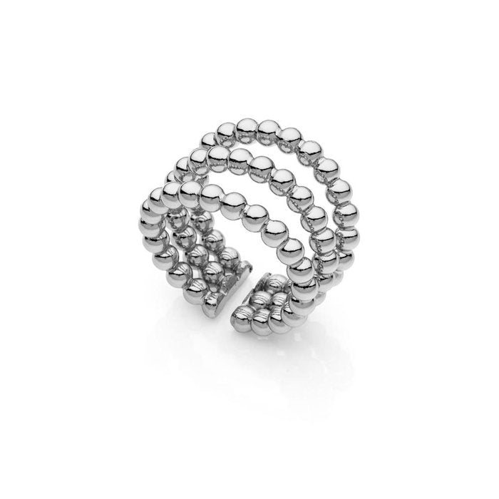 Three-strand open ring