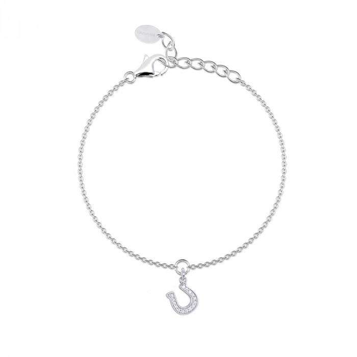 Bracciale armbander pendente ferro di cavallo strass - gioielleriaperdichizzi.it