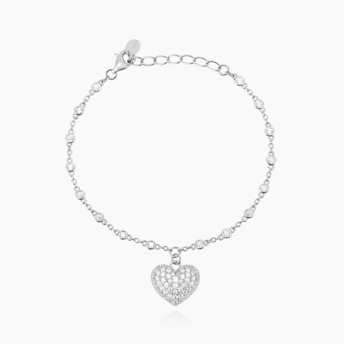 BRACELET COEUR PAVÉ