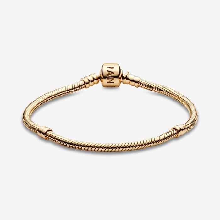 Bracciale Moments con maglia snake in oro 14k