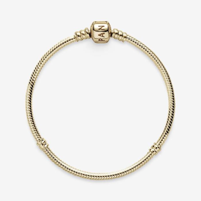 Bracciale Moments con maglia snake in oro 14k