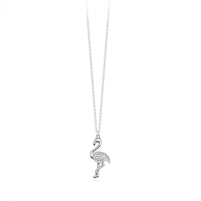 Girocollo pendente struzzo strass - gioielleriaperdichizzi.it