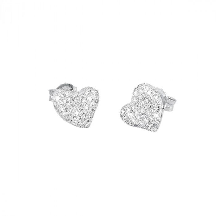 Orecchini cuore pavè strass - gioielleriaperdichizzi.it