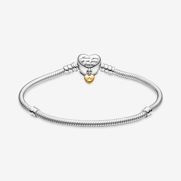Disney, Heart Clasp Bracelet with Pendant