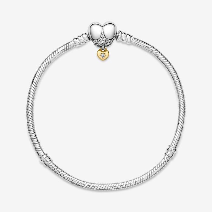 Disney, Heart Clasp Bracelet with Pendant