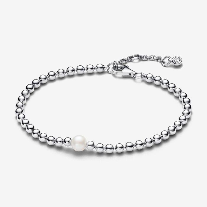 Bracciale con Perla d’Acqua Dolce Coltivata e Sfere