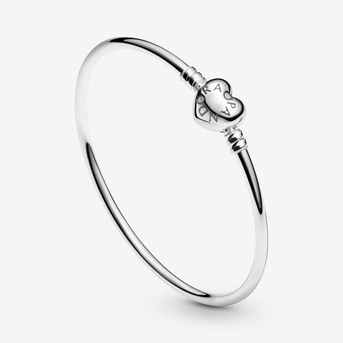 Bracciale Rigido con Chiusura a Cuore