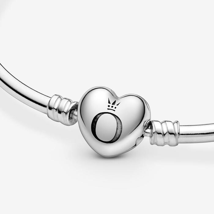 Bracciale Rigido con Chiusura a Cuore