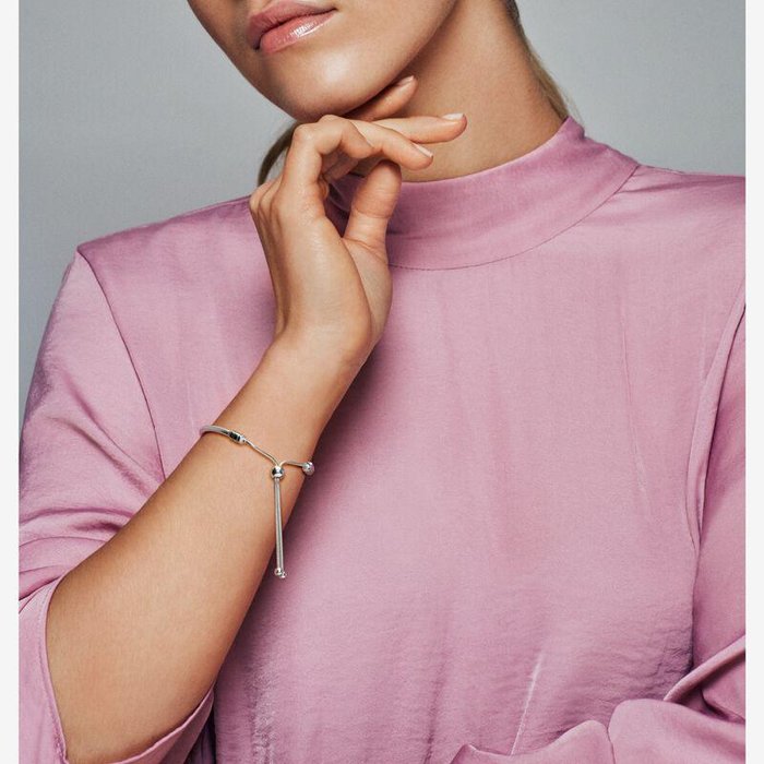 Bracelet Pandora Moments à chaîne serpent avec fermoir réglable