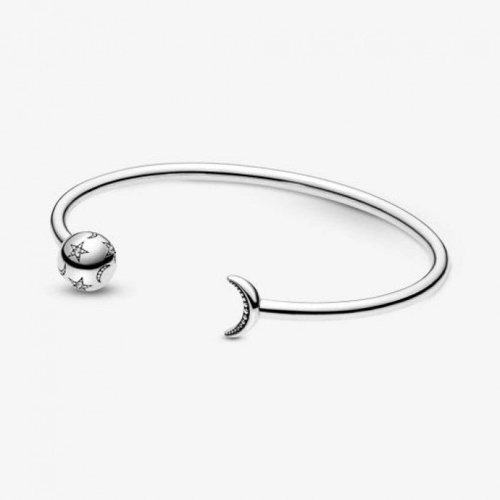 Pandora Moments Open Moon and Stars Bracelet