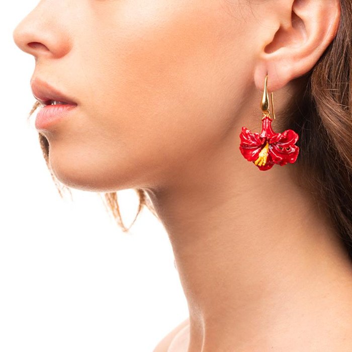 Hibiscus Earrings