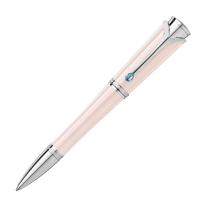 Stylo à bille Montblanc Muses en résine rose poudré tout neuf