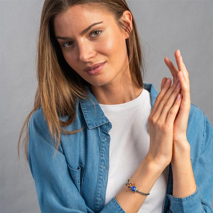 Agata Blu Scuro Rotonda