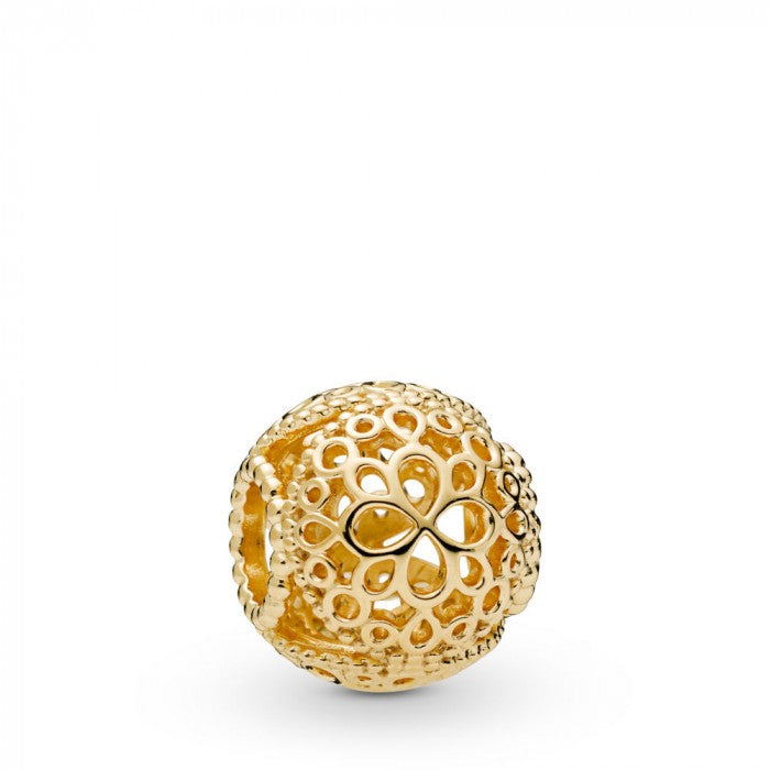 Charm brillant fleur ajourée