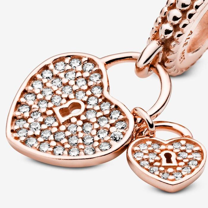 Love Lock Pendant Charm
