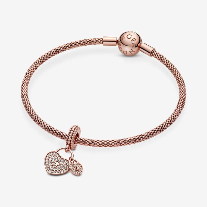 Love Lock Pendant Charm