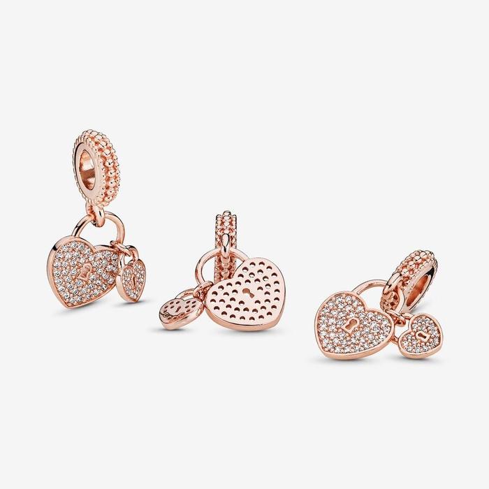 Love Lock Pendant Charm
