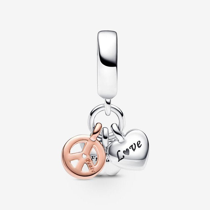 Charm Pendant Peace, Love and Freedom