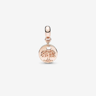 Pendentif Charm Essence Rosé Arbre Généalogique