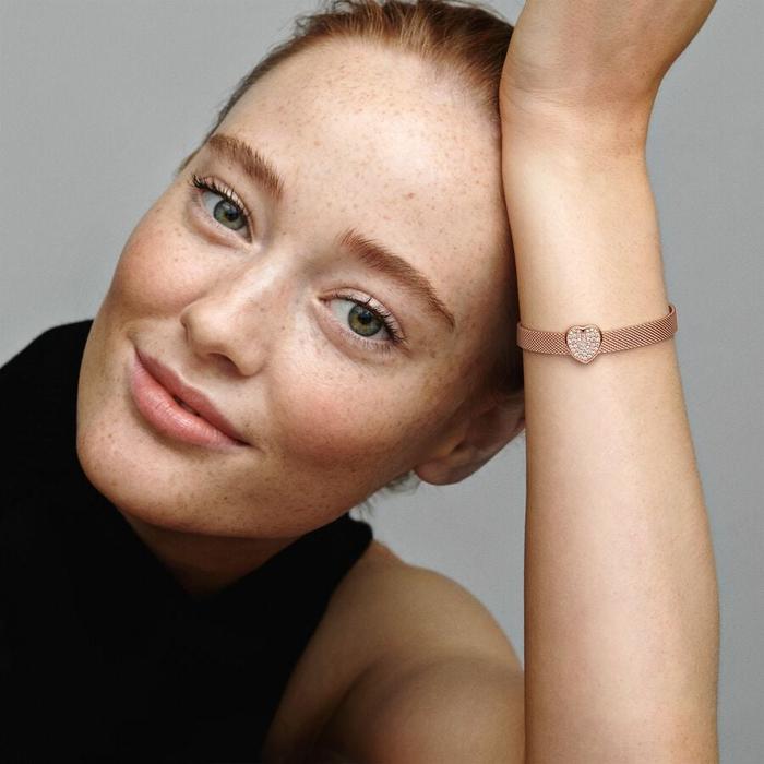 Pavè Reflexions Heart Clip