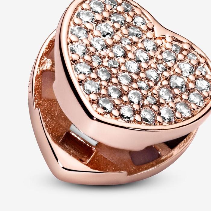 Pavè Reflexions Heart Clip