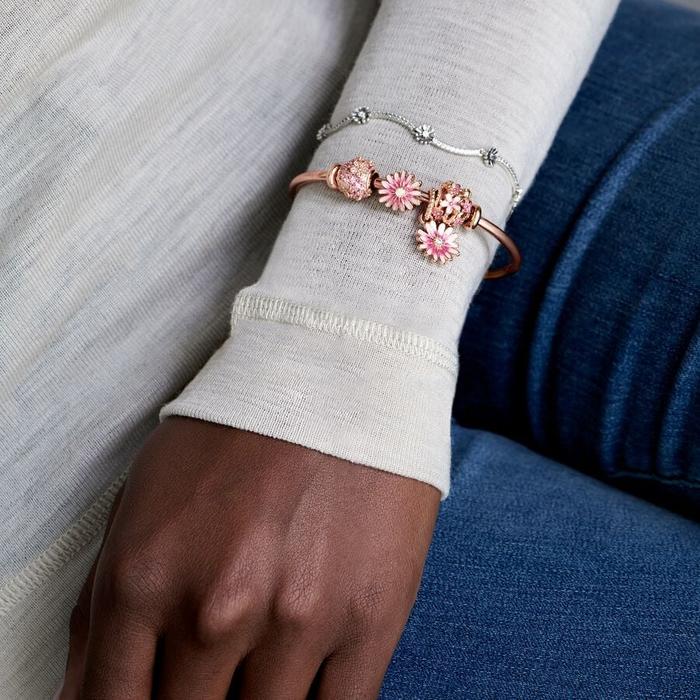 Charm Pendente Margherita Rosa