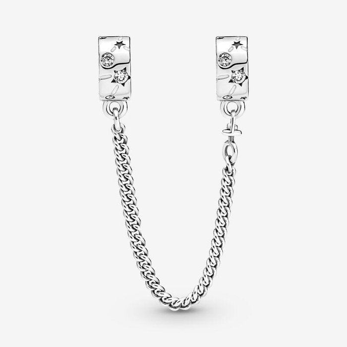 Charm Safety Chain Stars