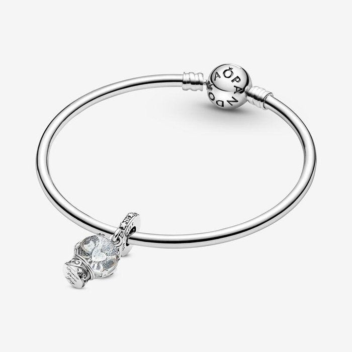 Pendentif en verre de Murano, breloque sphère de Noël