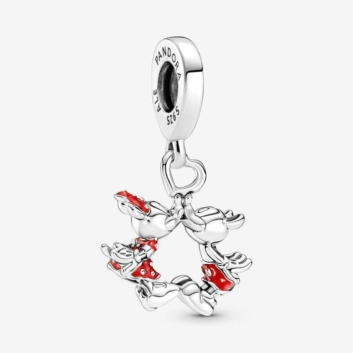 Charm Disney, charm Pendente Mickey Mouse & Minnie, Il Bacio