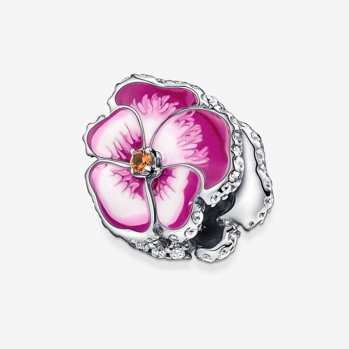 Charm Viola del pensiero Rosa