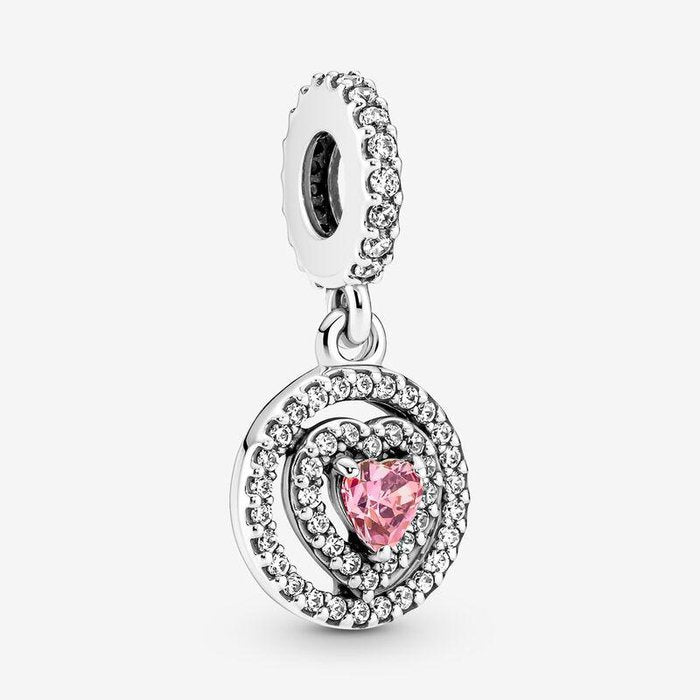 Pink Heart Pendant Charm