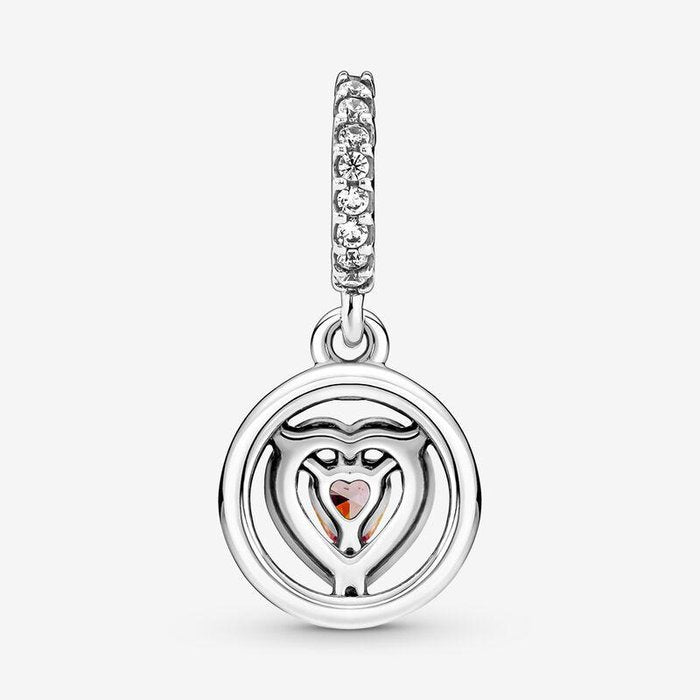 Pink Heart Pendant Charm