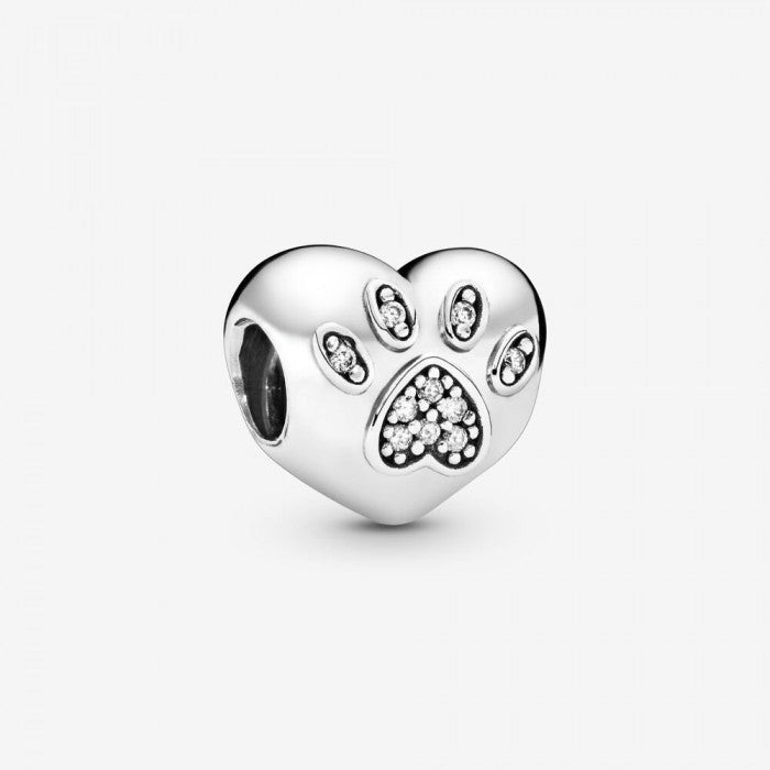 Heart Paw Charm I Love My Puppy