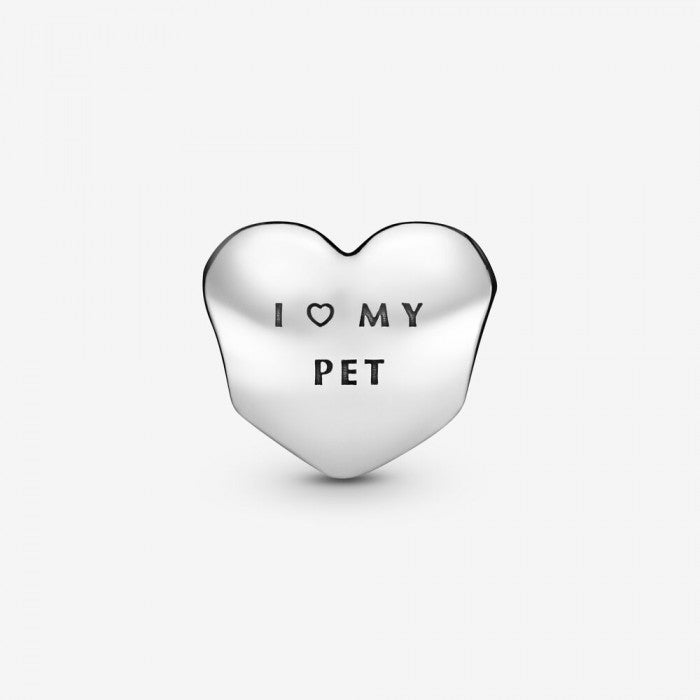 Heart Paw Charm I Love My Puppy