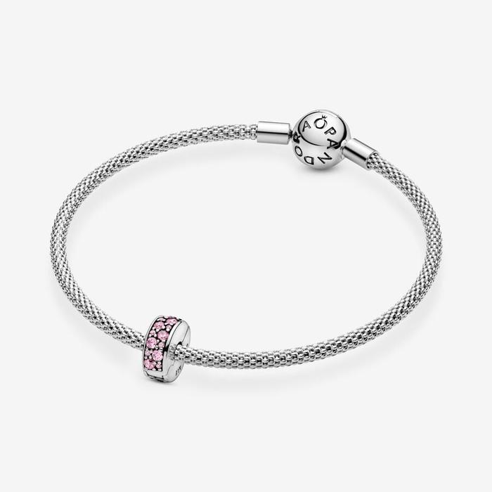 Charm Clip with Pink Pavè