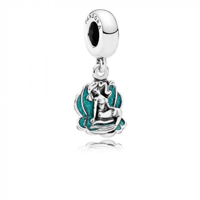 Disney charm pendant ariel and shell