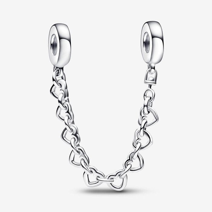 Charm Catena di Sicurezza Cuori Intrecciati