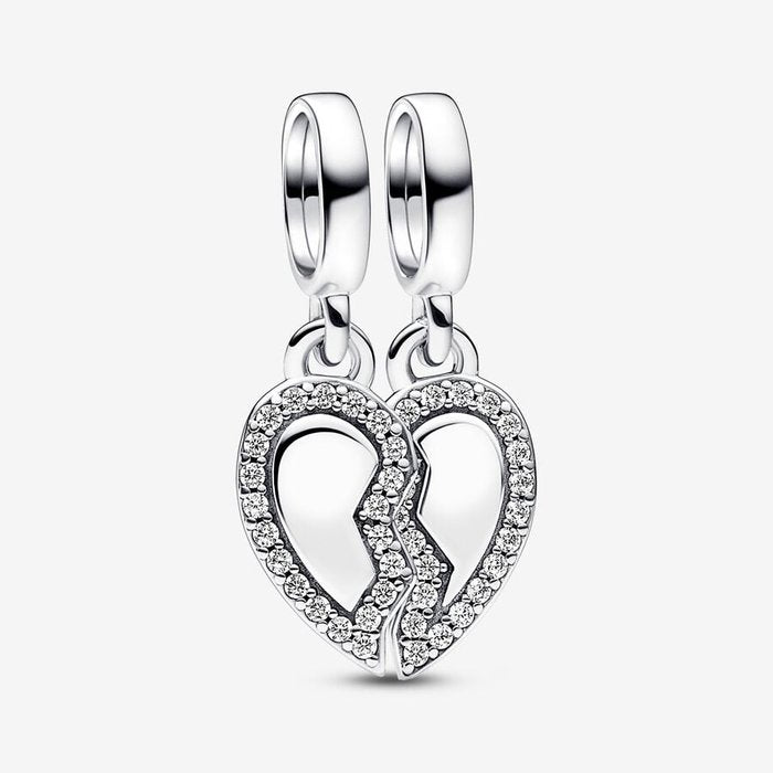 Divisible Friendship Heart Pendant Charm