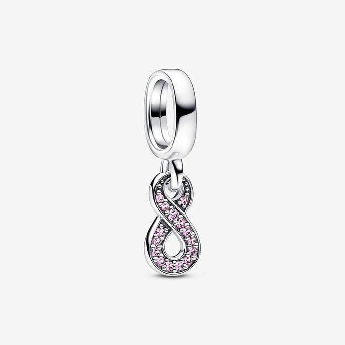 Pendentif Charm Infini Rose