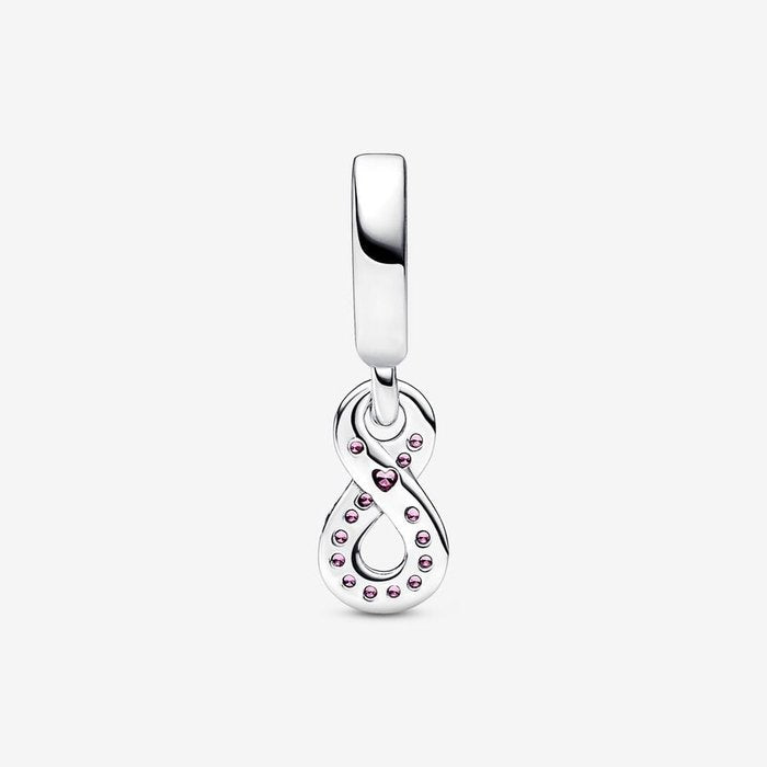 Pendentif Charm Infini Rose