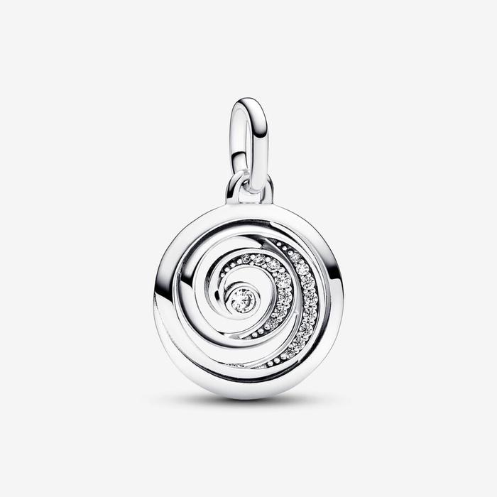 Charm Médaillon Gratitude Spirale Pandora ME