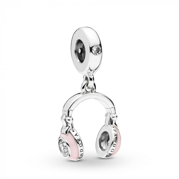 Charm pendente cuffie rosa