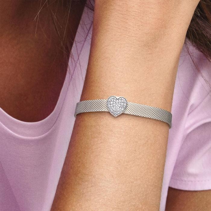 Charm cœur Pavé Reflexions