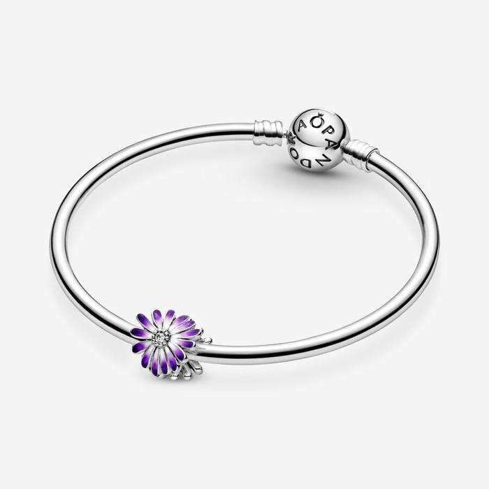 Breloque marguerite violette