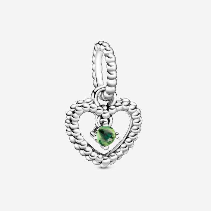 Charm Pendente Cuore Verde Agosto